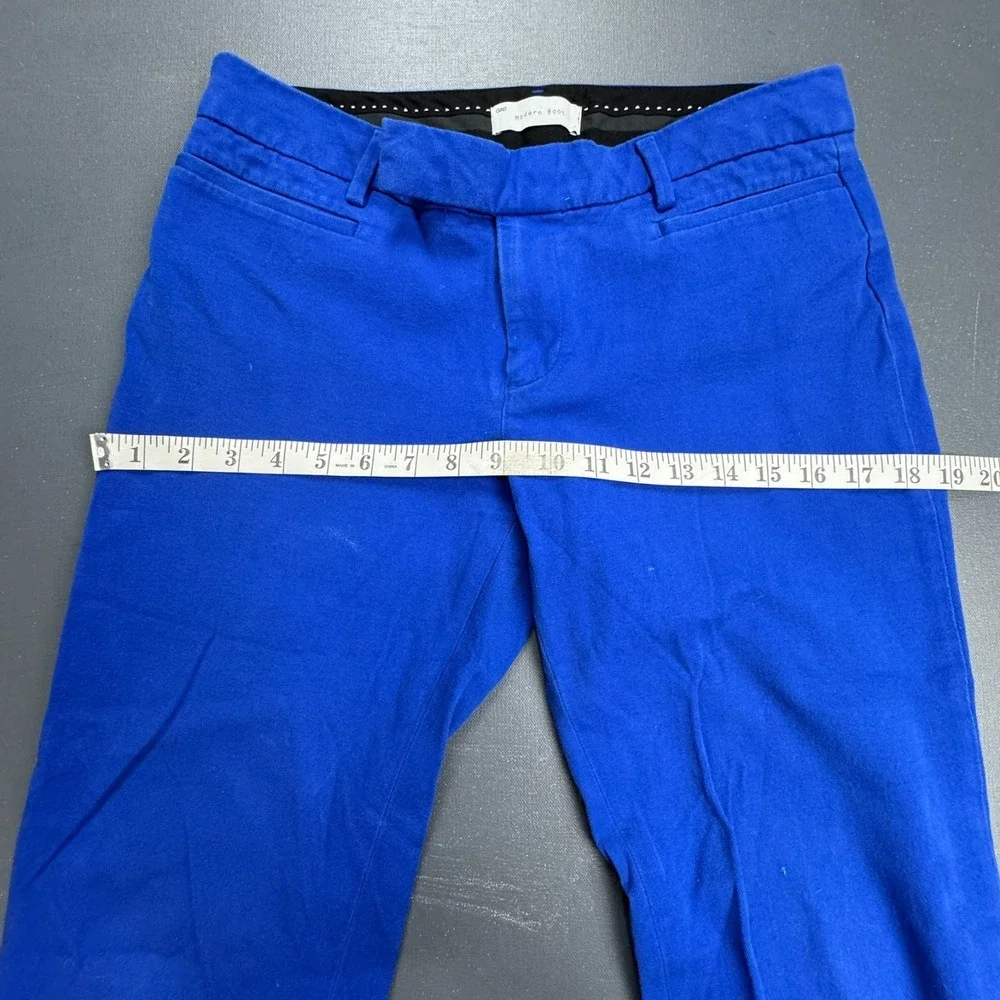 GAP Modern Boot Pants Women's Size 4 Blue Two-Way Stretch Flare Trouser Business - Picture 7 of 13
